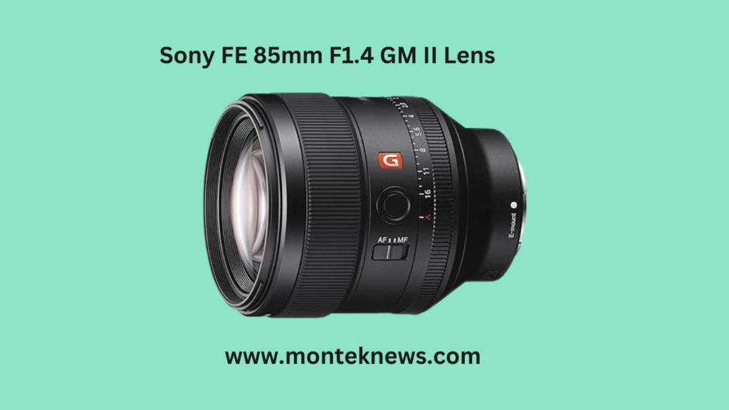 Sony FE 85mm F1.4 GM II Lens